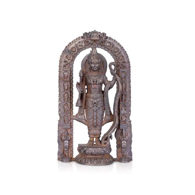 Ayothi Ramar With Arch Murti - 4.5 x 2.75 Inches Copper Idol